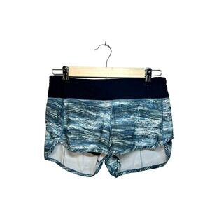 Lululemon Women Size 4 Blue Speed Up Athletic Running Lined Shorts